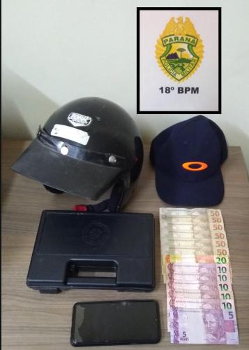 PM encaminha três pessoas após dois roubos no Norte do estado