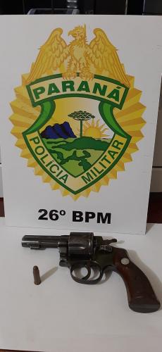 PM de Reserva (PR) apreende moto adulterada e arma de fogo durante abordagem