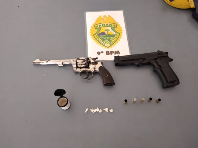 Após denúncia anônima, PM prende homem e apreende arma de fogo e munições em Guaratuba, no litoral do Paraná