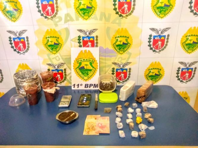Homem com droga tenta fugir de bicicleta da PM, mas acaba preso com mais de um quilo de maconha em Engenheiro Beltrão (PR)