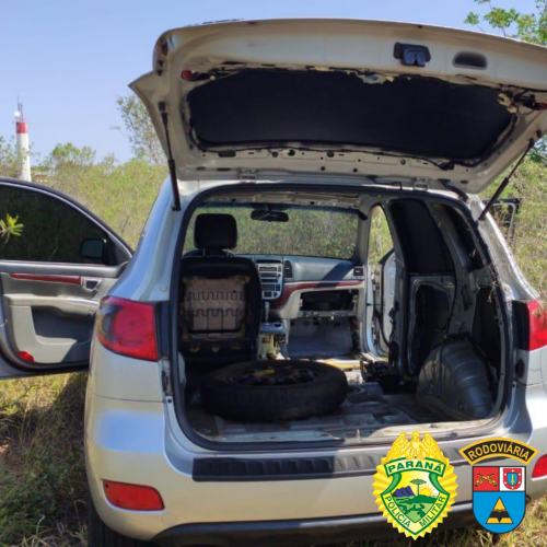 Polícia Rodoviária Estadual apreende 55 mil agulhas para tatuagem e um carro preparado para o transporte de ilícitos no Noroeste do estado