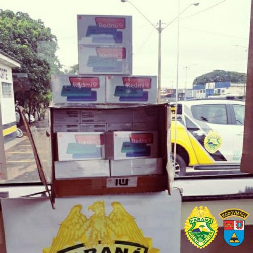 Polícia Rodoviária apreende 40 celulares e mais de R$ 80 mil em eletrônicos no Noroeste do estado