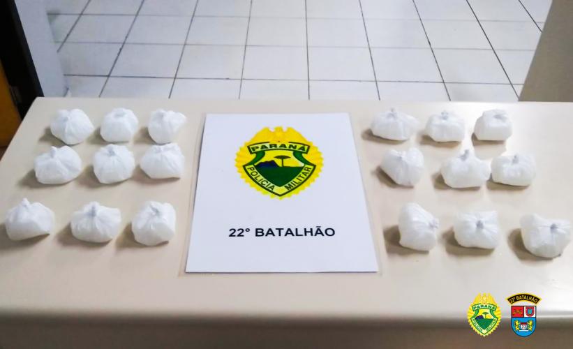 Na RMC, PM prende homem e apreende 216 pinos de cocaína durante patrulhamento de rotina