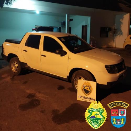 Carro é recuperado pela PM em Toledo (PR), no Oeste do estado
