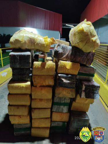 Batalhão da PM apreende mais de 2,2 toneladas de no Noroeste do estado em 2020