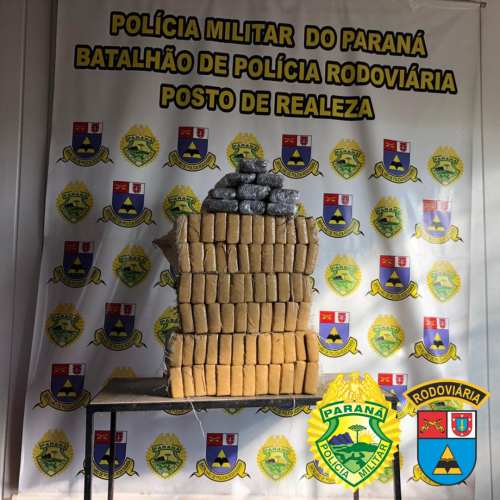 No Sudoeste do Paraná, BPRv apreende 76 quilos de maconha que seria levada para o Rio Grande do Sul (RS)