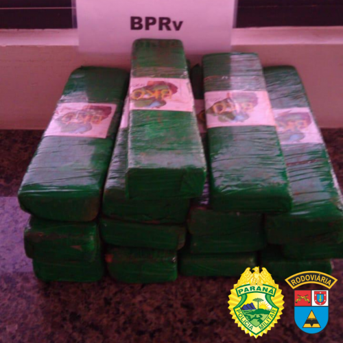 Após denúncia, BPRv apreende mais de sete quilos de maconha em ônibus interestadual nos Campos Gerais