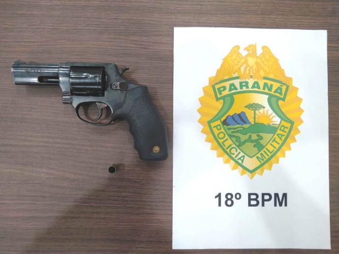 Homem armado acaba preso ao ser flagrado com revólver em Cornélio Procópio (PR)