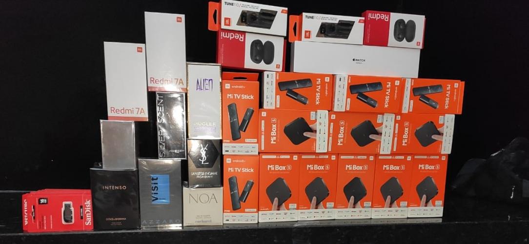 BPRv apreende mala com produtos contrabandeados no Noroeste do estado