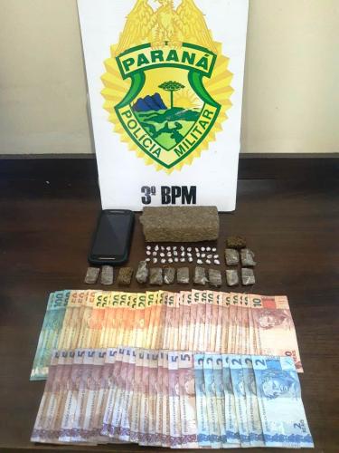 No Sudoeste PM recupera foragido da Cadeia Pública e apreende mais de 360 gramas de drogas