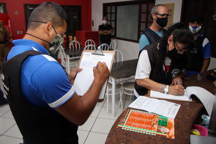 Fiscalização bares e restaurantes Guaratuba 15-16 janeiro 2020