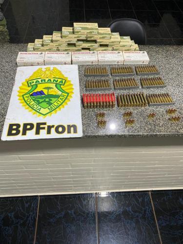 BPFron apreende quase 700 munições durante ações da Operação Hórus no Oeste do estado
