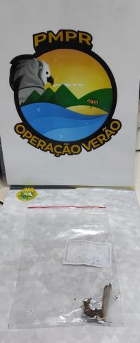 Equipe de Ciclopatrulhamento da PM encaminha homem com maconha em Matinhos (PR)