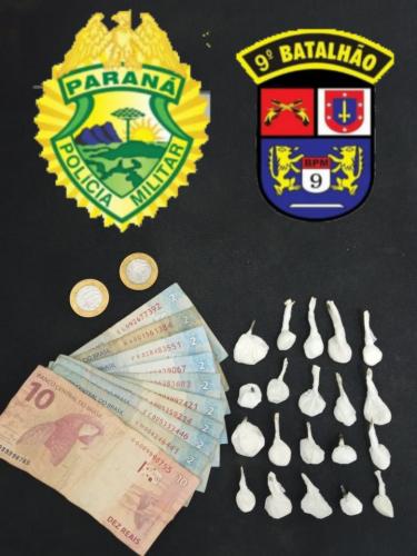 ROCAM prende mulher e apreende 20 porções de cocaína durante patrulhamento em Guaratuba