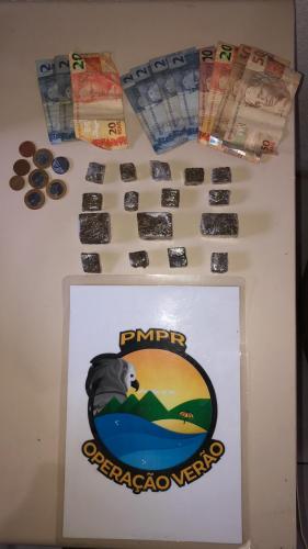 Ação do Verão Consciente resulta na apreensão de maconha e encaminha três em Pontal do Paraná, no litoral