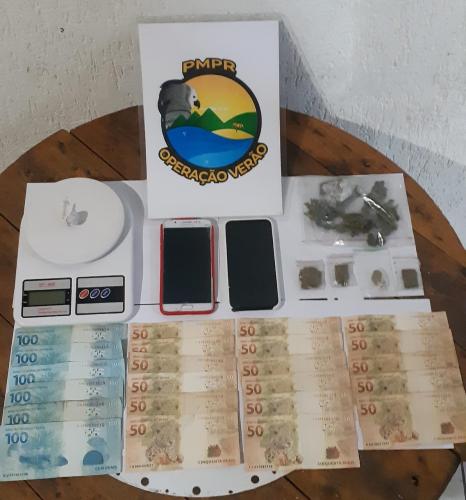 PM localiza maconha e morruga com suspeitos em Pontal do Paraná (PR)