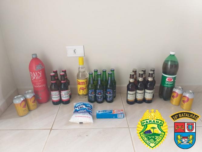 Por tentar furtar bebidas, pai e filho são presos em Sapopema, no Norte Pioneiro do estado