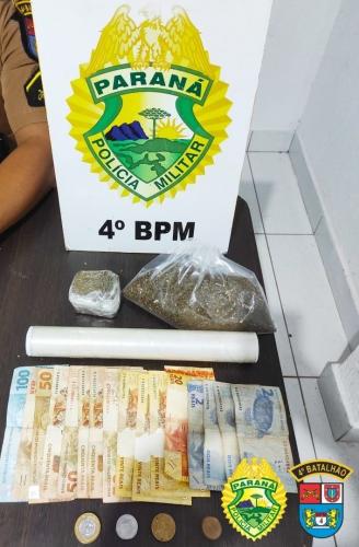 Duas pessoas são encaminhadas por tráfico de drogas e roubo, em ocorrências separadas, na cidade de Maringá (PR)