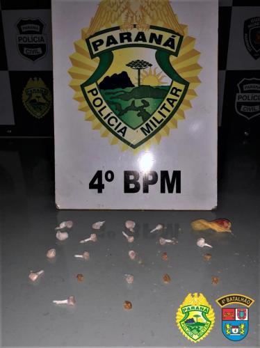 Adolescente é apreendido pela PM com crack em Maringá, no Norte do estado