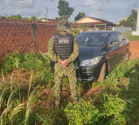 BPFron apreende veículo clonado durante patrulhamento de rotina no Oeste do estado