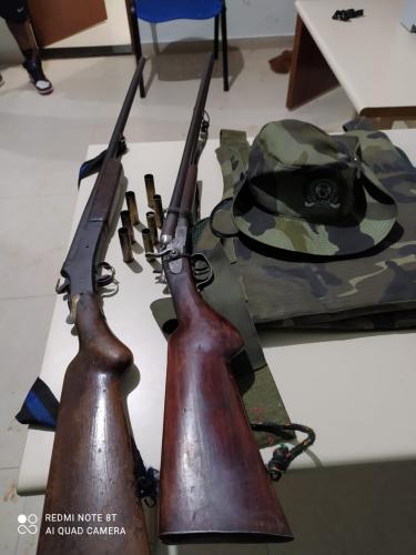 Após denúncia, BPAmb-FV prende homem e apreende duas espingardas em São Sebastião da Amoreira (PR)
