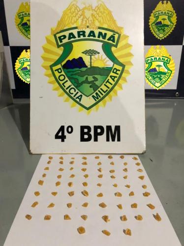 Adolescente é encaminhado pela PM após ser flagrado com porções de crack em Maringá, no Noroeste do Paraná