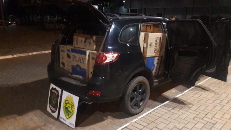 Em Guaíra (PR), policiais militares e federais apreendem R$ 200 mil em contrabando durante Operação Hórus
