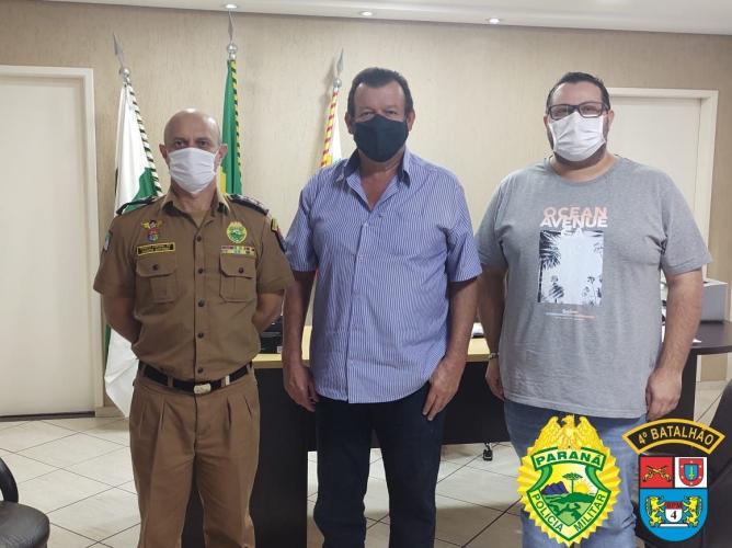 Prefeito de Itambé e comandante de unidade da PM reforçam parceria na intensificação da fiscalização de medidas sanitárias no Noroeste do estado