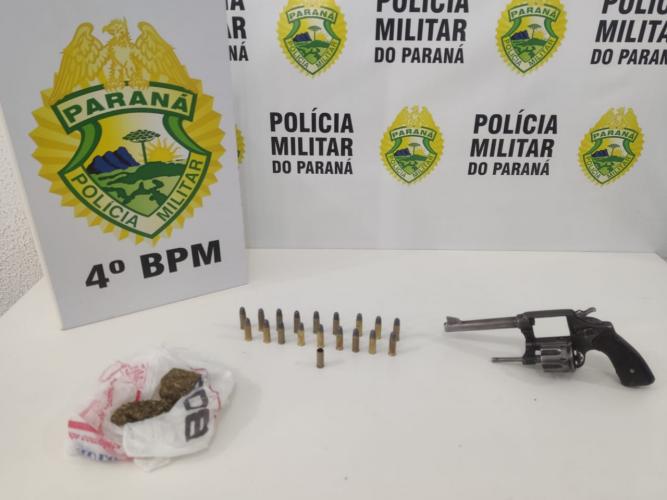 PM prende homem e apreende um revólver e munições no Noroeste do estado