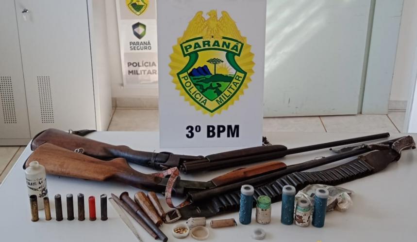 PM prende homem que mantinha mulher em cárcere privado e apreende duas espingardas no Sudoeste do estado