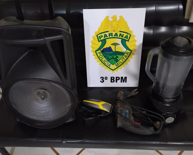 Homem é preso após adquirir produtos eletrônicos furtados em São Jorge d’Oeste, no Sudoeste do estado