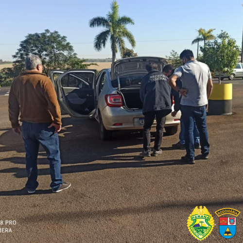 Celulares e aparelhos de som são apreendidos durante fiscalização do BPRv e da Receita Federal em Floresta (PR)