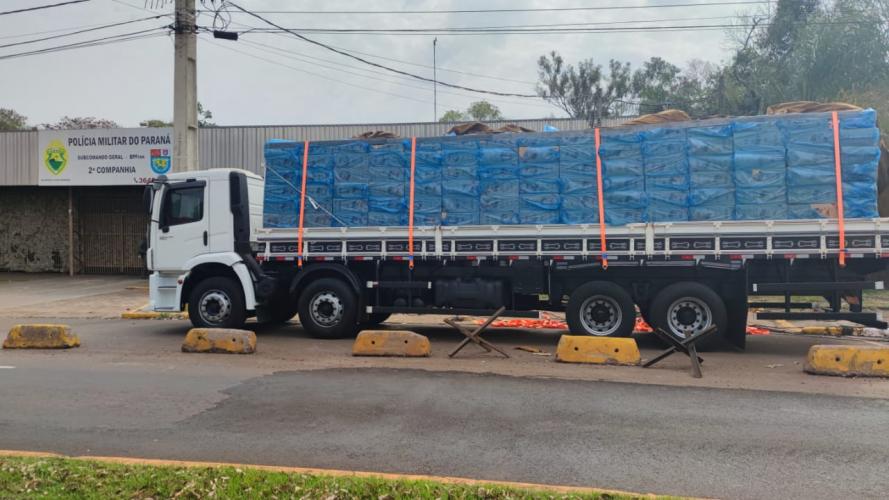 Operação Hórus: Enorme carregamento de contrabando é apreendido pela PM em Altônia, no Noroeste do estado