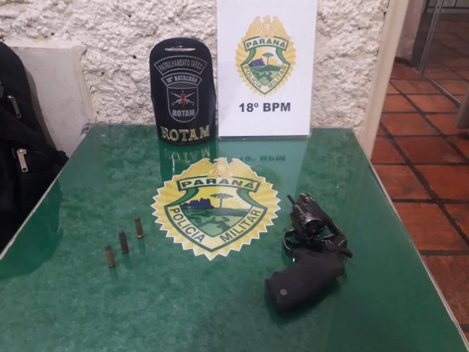 PM apreende arma de fogo após acompanhamento tático em Cornélio Procópio, no Norte do Paraná
