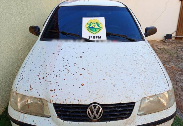 No Sudoeste do estado, PM recupera veículo furtado durante patrulhamento