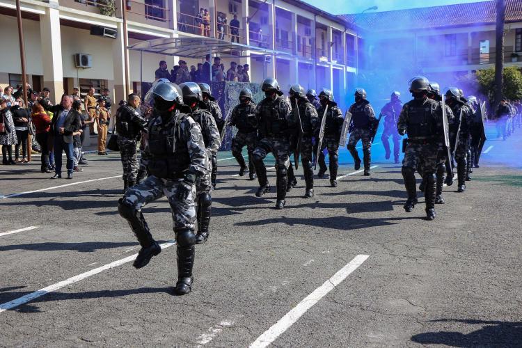 Ocorreu nesta terça-feira (24/05), no Quartel do Comando-Geral da PMPR, a formatura de encerramento do XVII Curso de Controle de Distúrbios Civis 2022