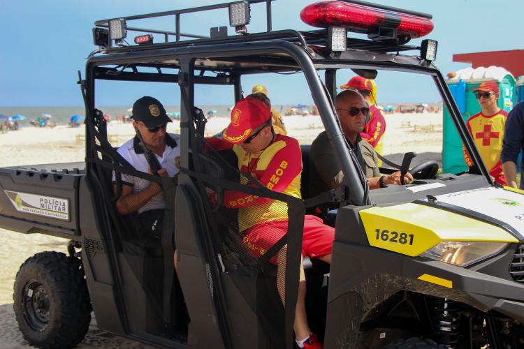 SESP visita forças de segurança no Verão Maior Paraná