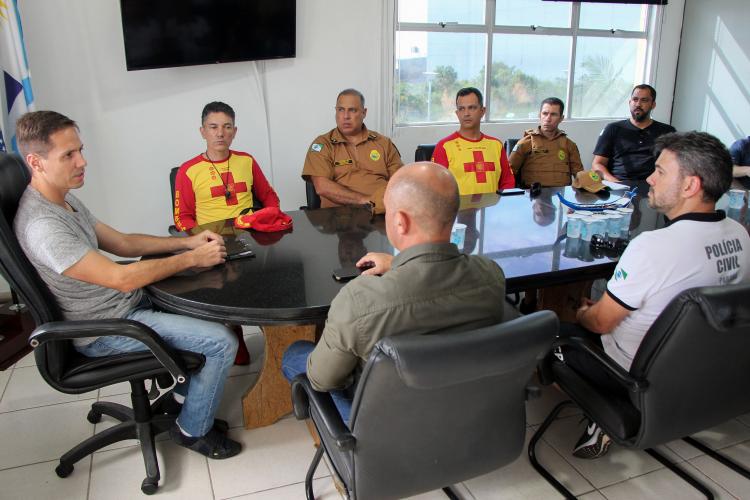 SESP visita forças de segurança no Verão Maior Paraná