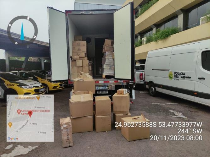 PMPR apreende cerca de 2 mil celulares contrabandeados.