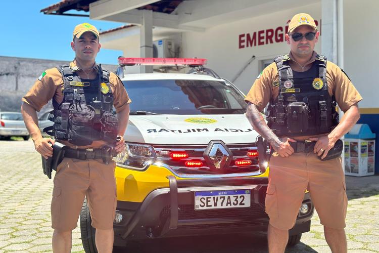 “Ação Rápida da Polícia Militar Salva Vida em Incidente com Serra Elétrica em Pontal do Paraná”