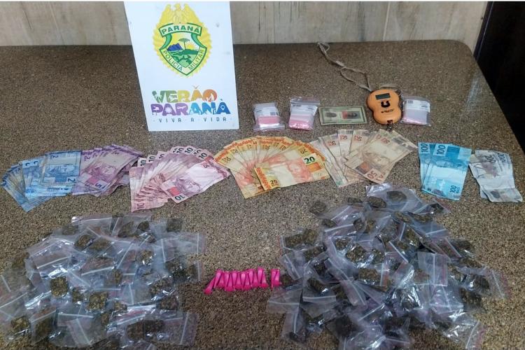 "Denúncia anônima leva a apreensão de cocaína e maconha pela PM no Grajaú, em Pontal do Paraná”
