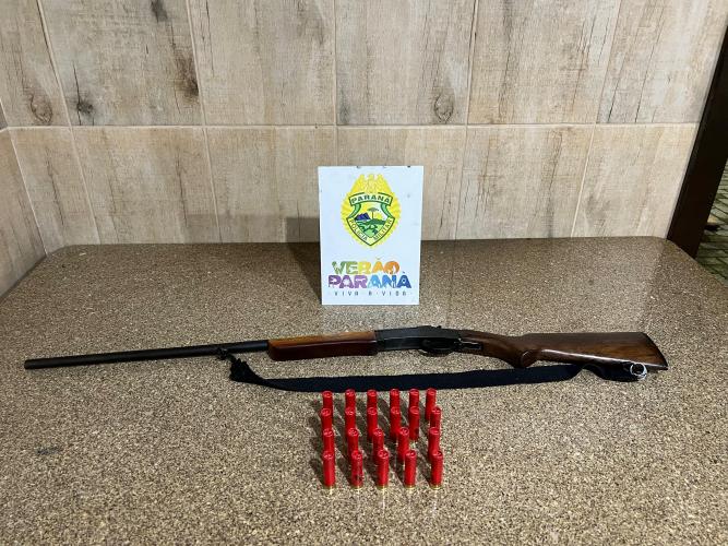 Arma de Fogo é apreendida em Pontal do Paraná pela Polícia Militar