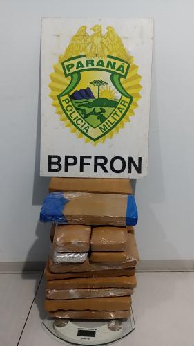 Apreensão de maconha em Realeza.