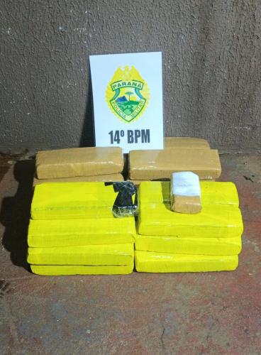 PMPR apreende mais de 230 Kg de maconha em Foz do Iguaçu.