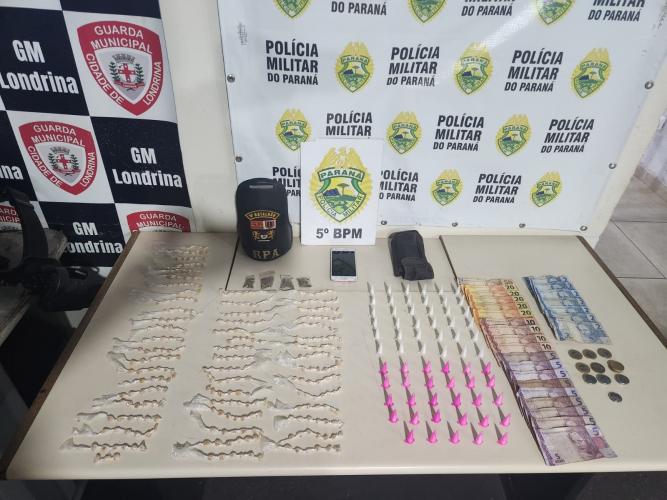 Apreensão de entorpecentes em Londrina.