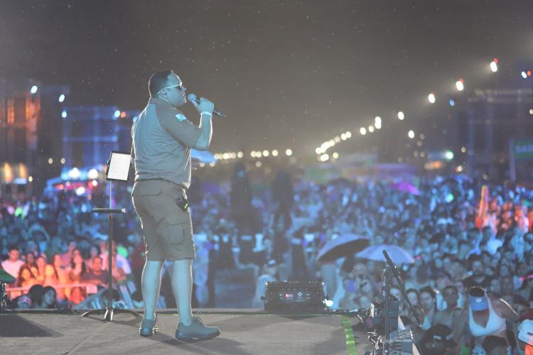 Banda animou o público no Palco Principal