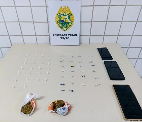 PMPR prende adultos e apreende menores por tráfico em Matinhos