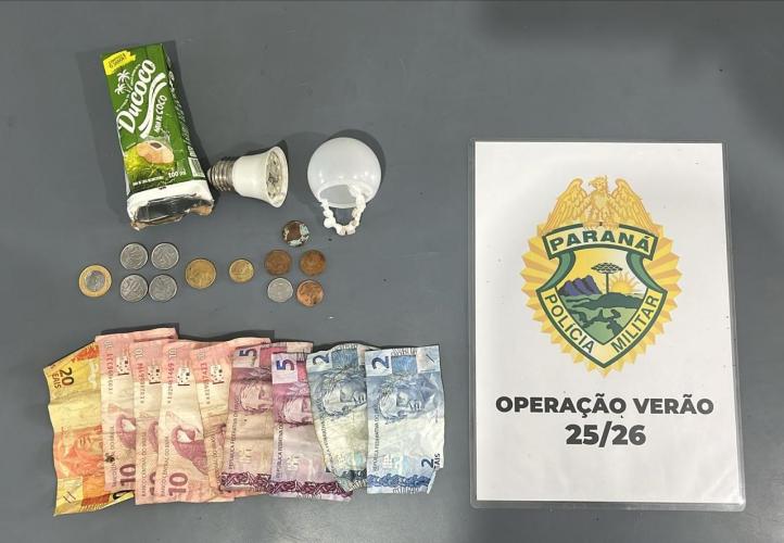 PMPR prende dois homens por tráfico de drogas em Guaratuba.