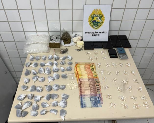 Polícia Militar do Paraná desarticula ponto de tráfico em Matinhos