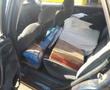 BPRv encaminha dupla com carro carregado com contrabando em Assis Chateaubriand (PR)